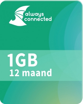 Always Connected 1GB Databundel 12 maanden