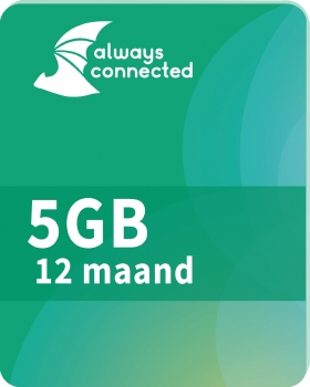 Always Connected 5GB Databundel 12 maanden