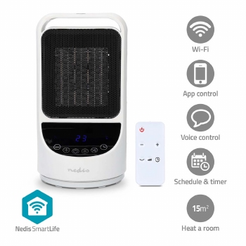 Nedis SmartLife WiFi Ceramic Fan Heater