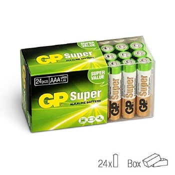 GP AAA Batterij Super 1,5V 24 stuks