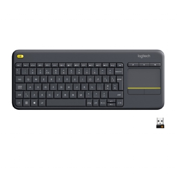 Logitech K400 Plus Wireless Touch Keyboard Zwart