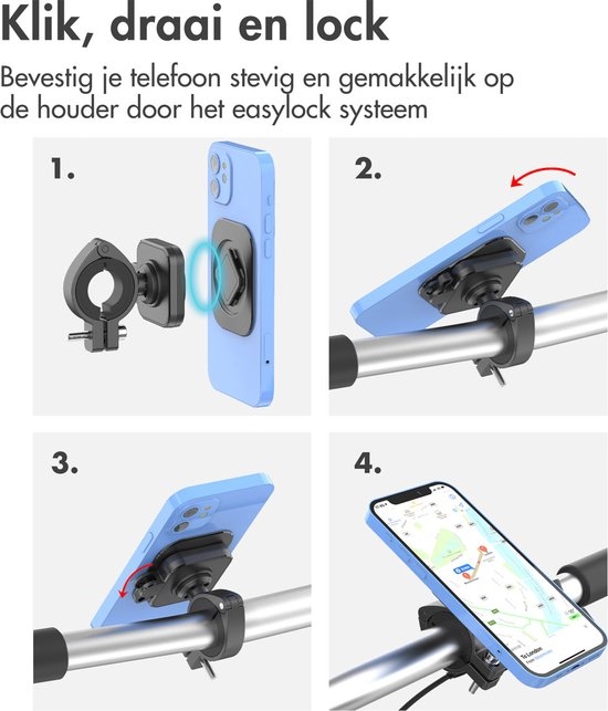 Accezz EasyLock telefoonhouder Fiets Universeel