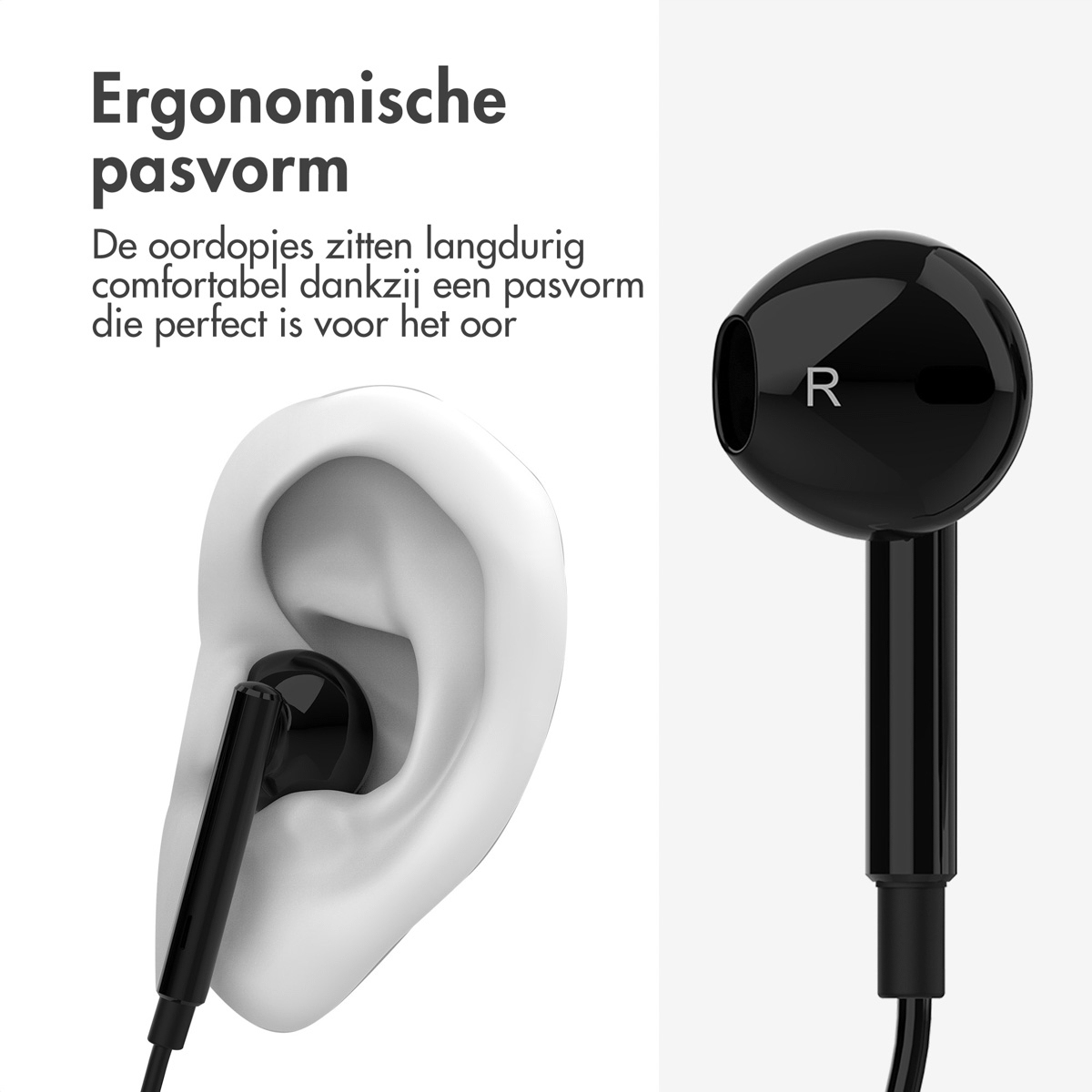 Accezz In-Ear Oordopjes Bekabeld USB-C Zwart