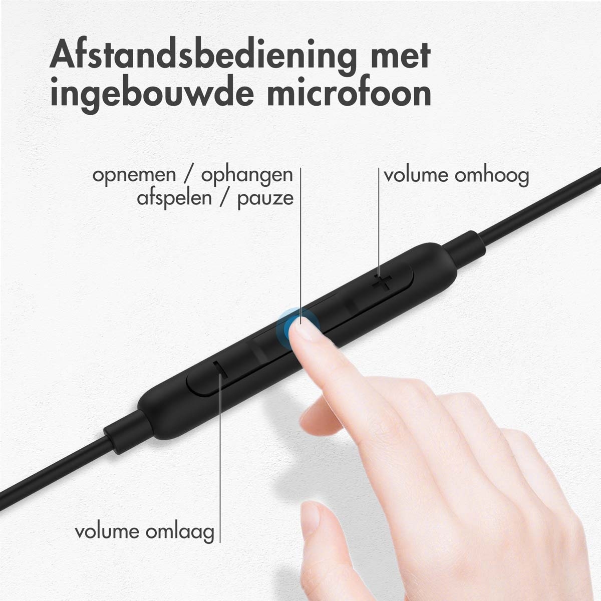 Accezz In-Ear Oordopjes Bekabeld USB-C Zwart