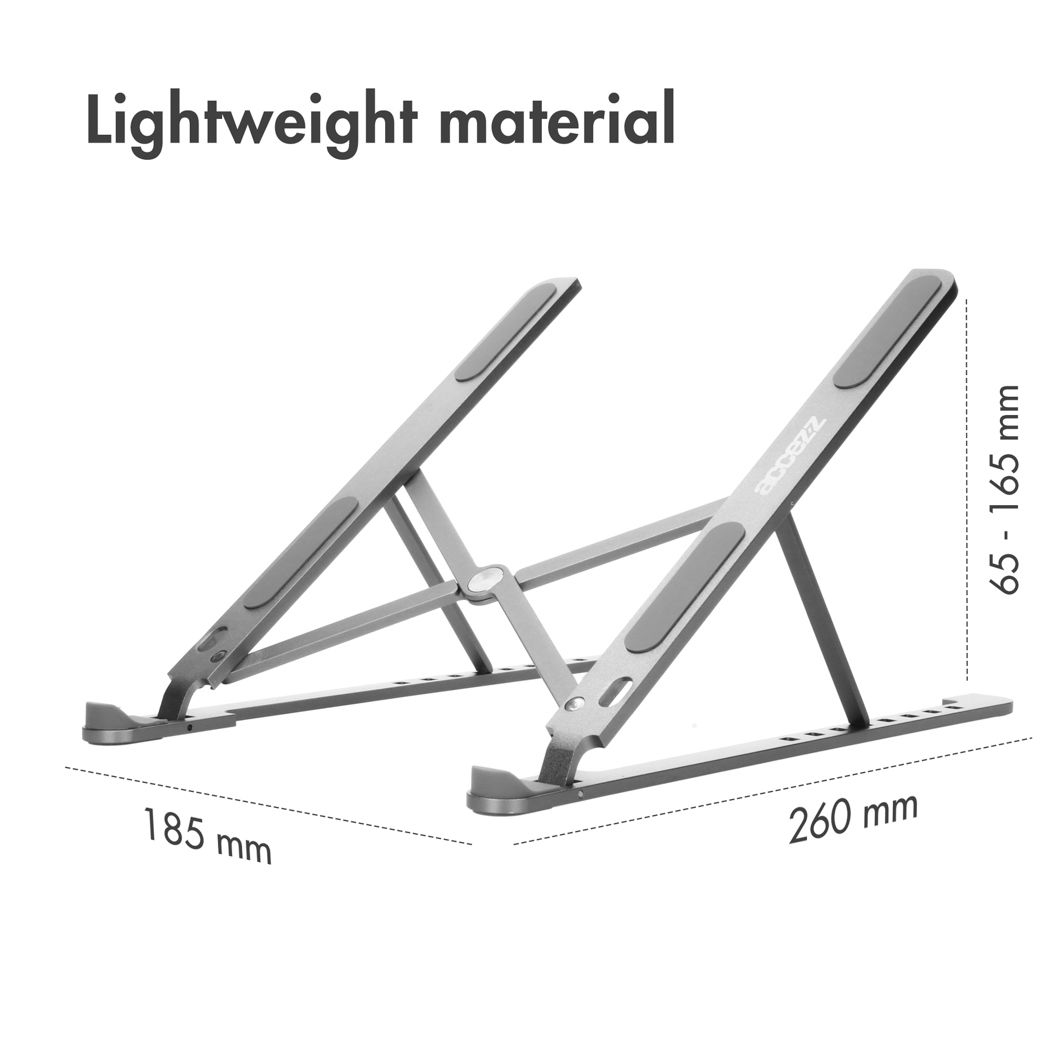 Accezz Laptop Standaard Verstelbaar en opvouwbaar
