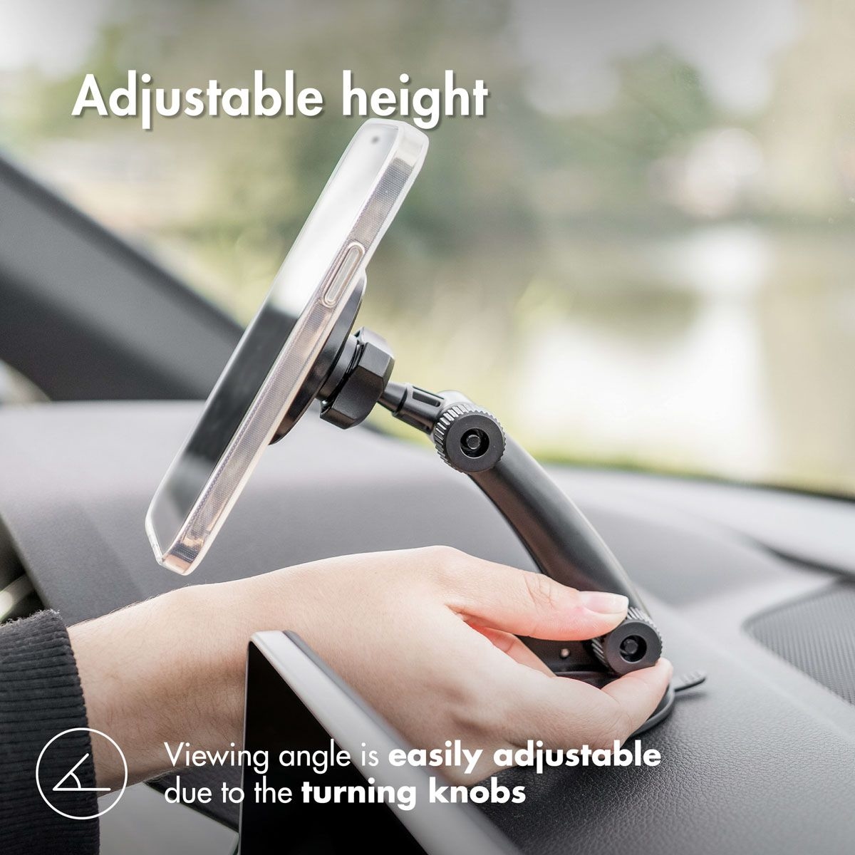 Accezz MagSafe Car Holder Dashboard en Voorruit houder