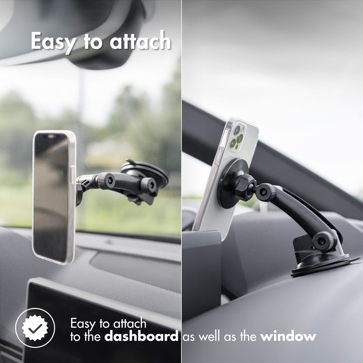 Accezz MagSafe Car Holder Dashboard en Voorruit houder