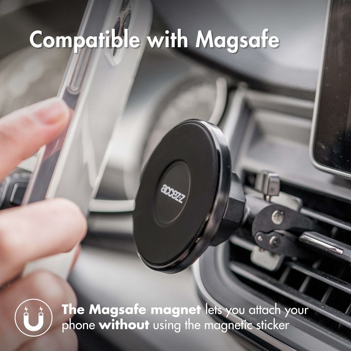 Accezz MagSafe Car Holder Ventilatierooster