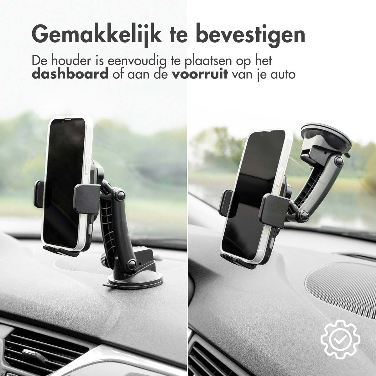 Accezz Telefoonhouder Auto Dashboard/Window Mount