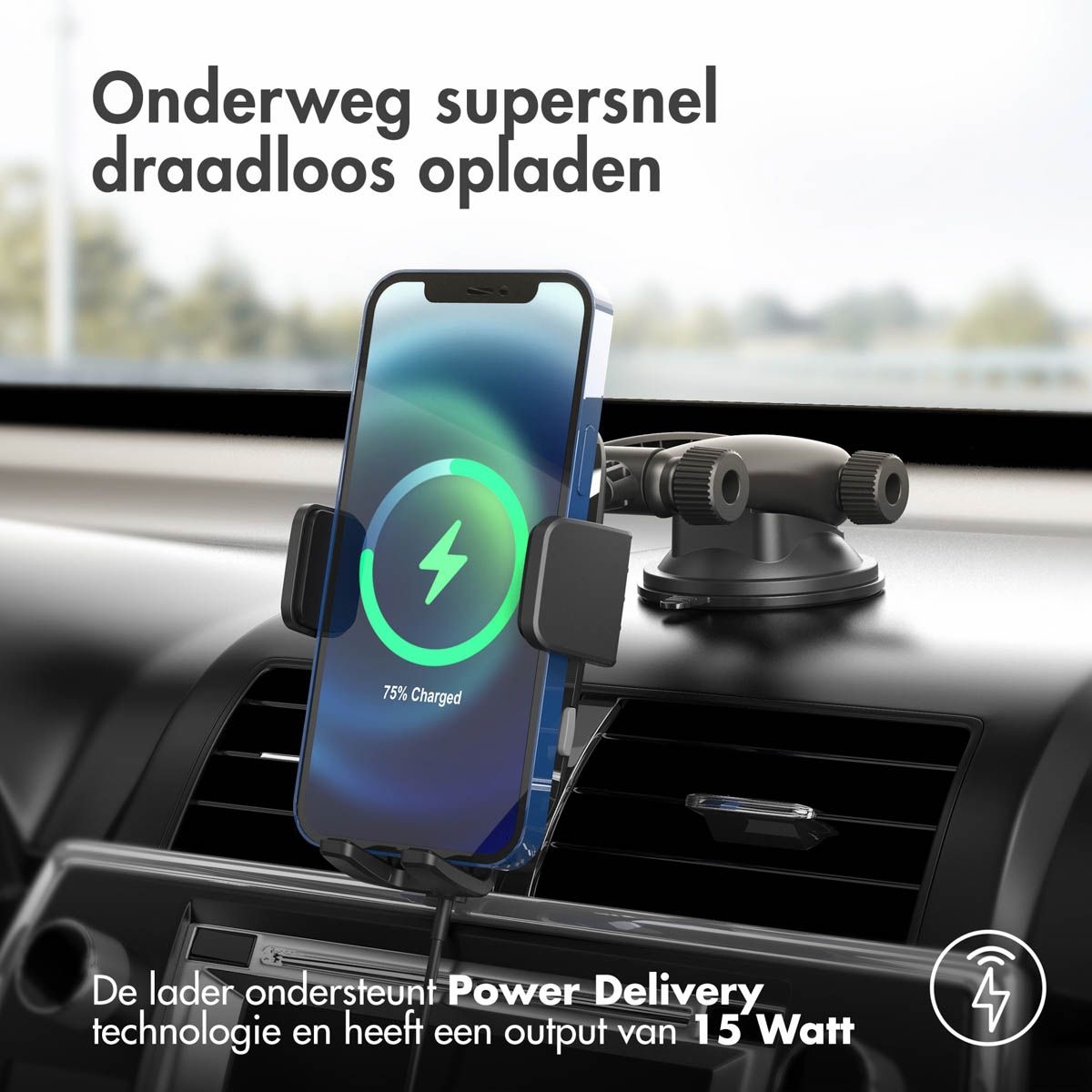 Accezz Telefoonhouder Auto Dashboard/Window Mount