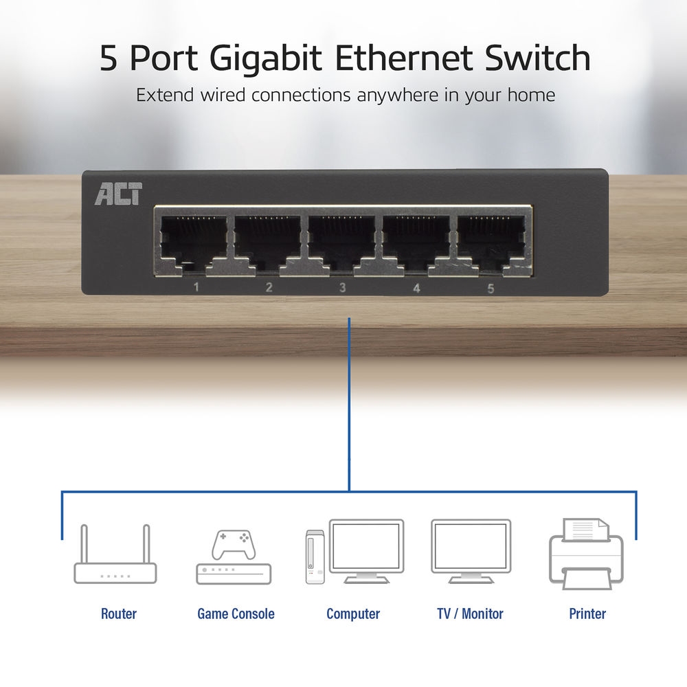 ACT Gigabit Switch 5 Port