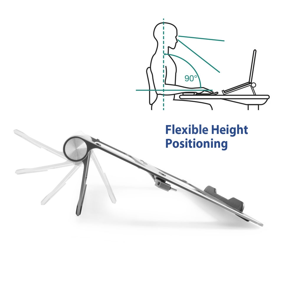 ACT Laptop standaard met afneembaar dockingstation