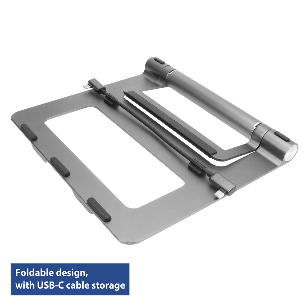 ACT Laptop standaard met afneembaar dockingstation