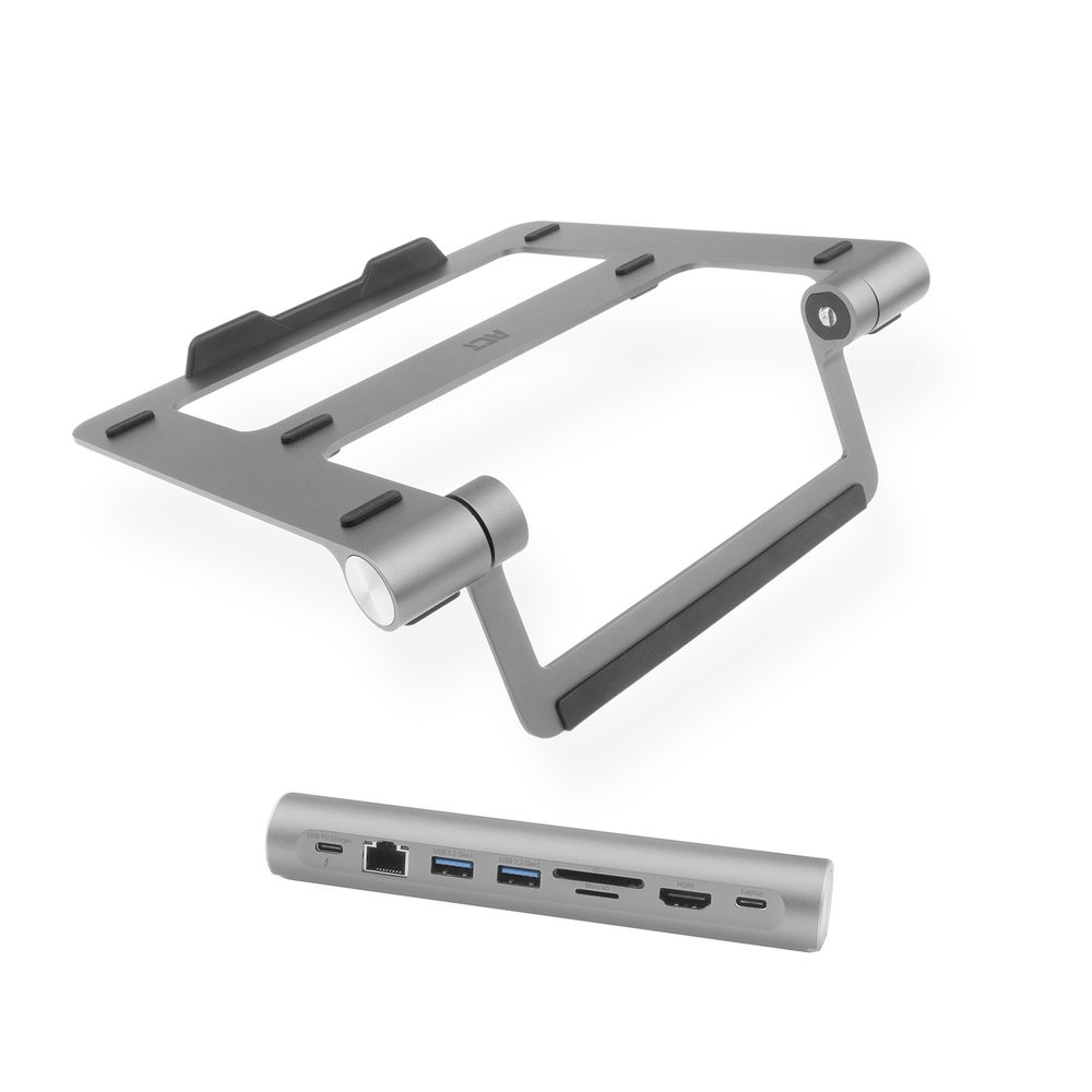 ACT Laptop standaard met afneembaar dockingstation