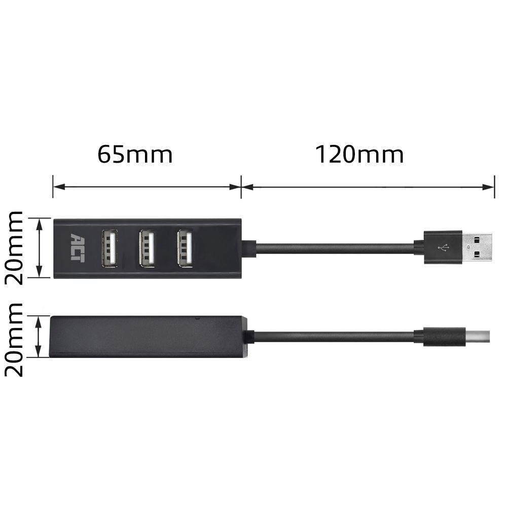 ACT Mini USB Hub 4 Port