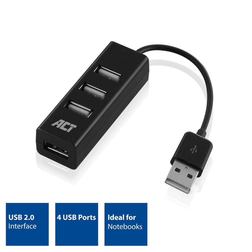 ACT Mini USB Hub 4 Port