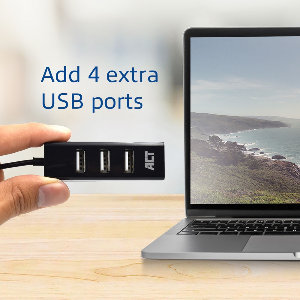 ACT Mini USB Hub 4 Port