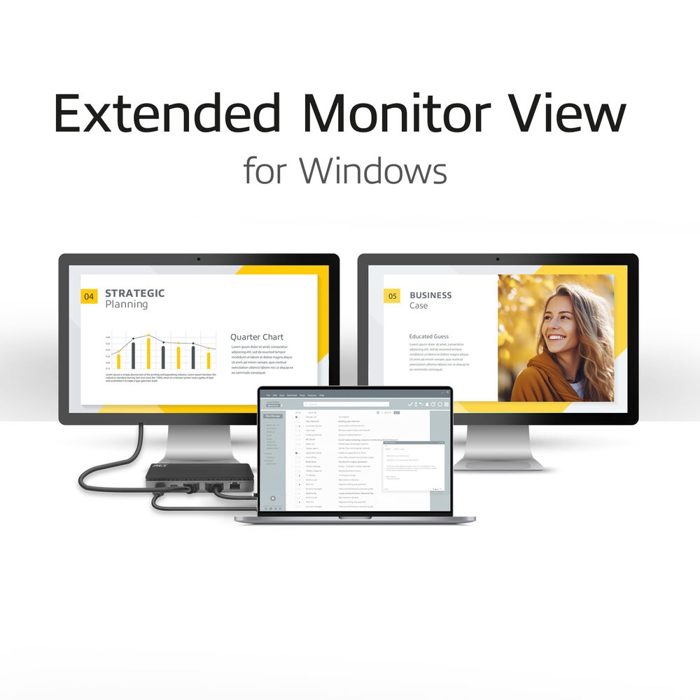 ACT USB-C 4K Multiport Dock Dual HDMI Monitor MST