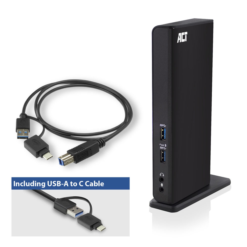 ACT USB-C Dual Monitor Docking Station
