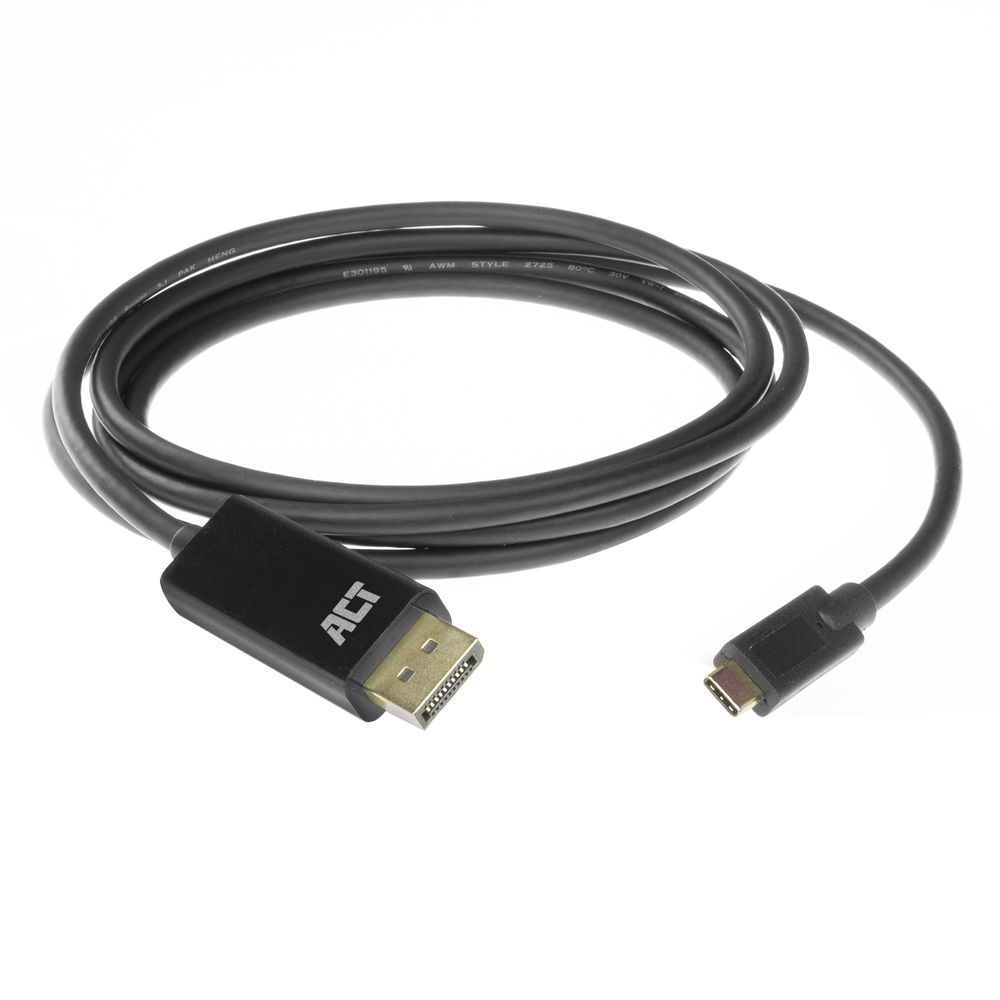ACT USB-C to DisplayPort male Adapter cable 2m