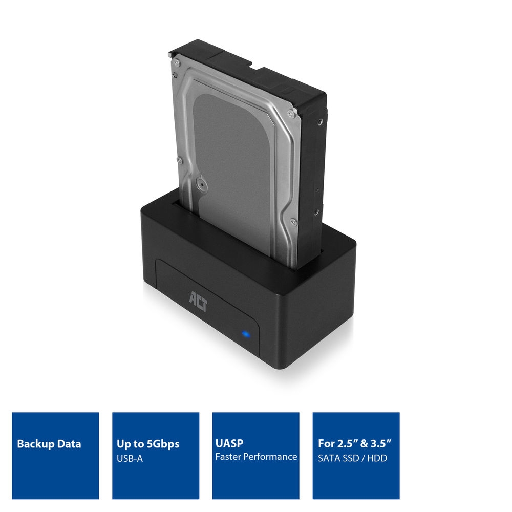 ACT USB Hard Drive Docking Station 2.5"/3.5"
