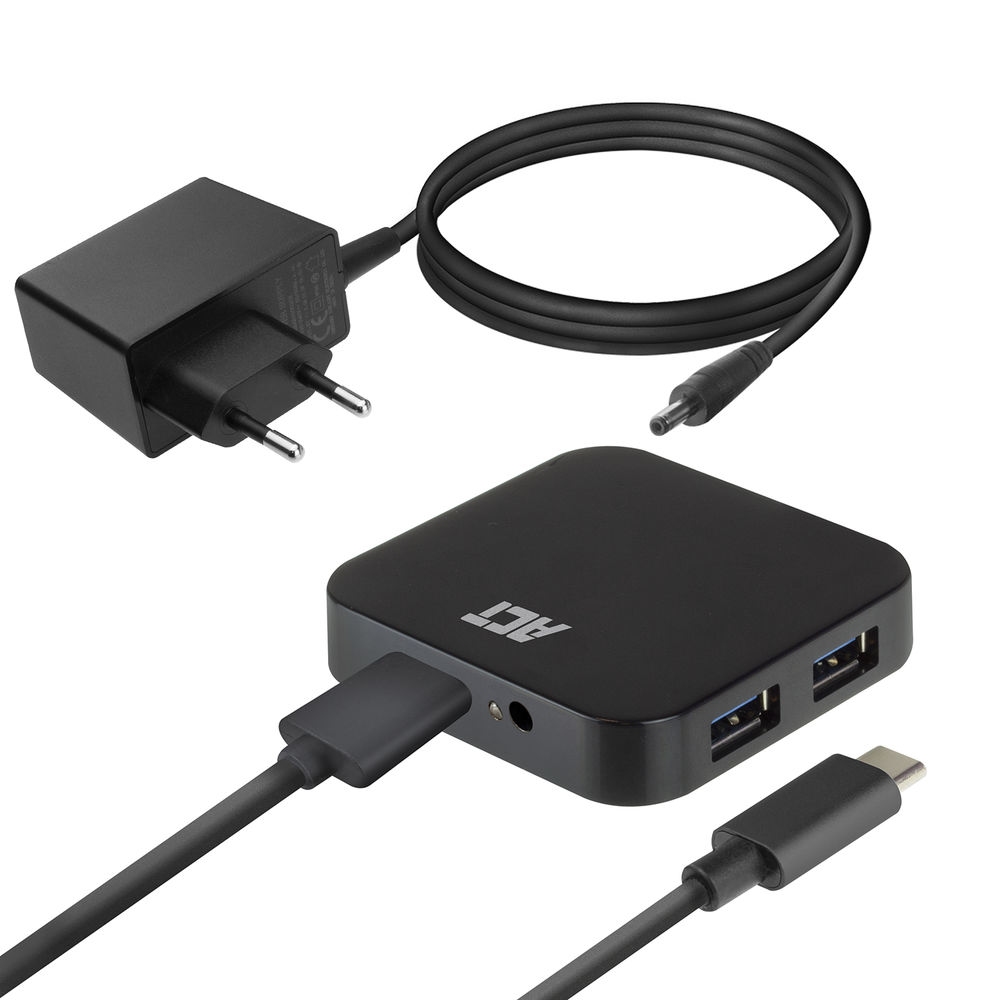 ACT USB Hub with Power Sypply 4-Port