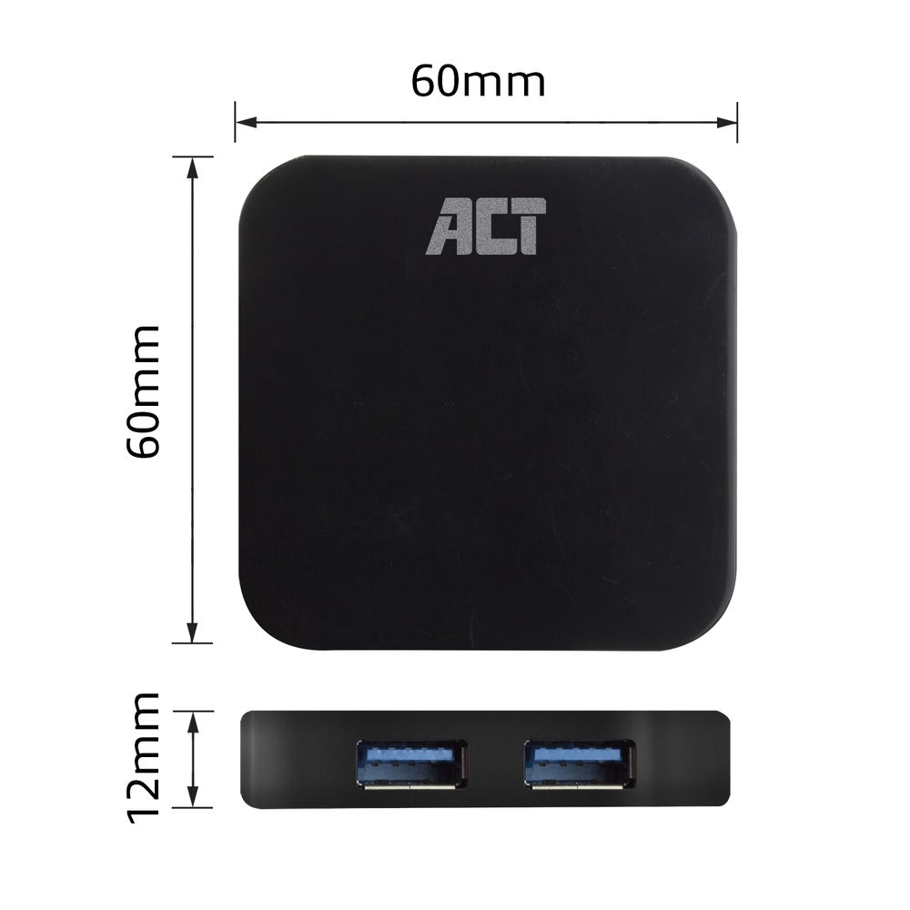 ACT USB Hub with Power Sypply 4-Port