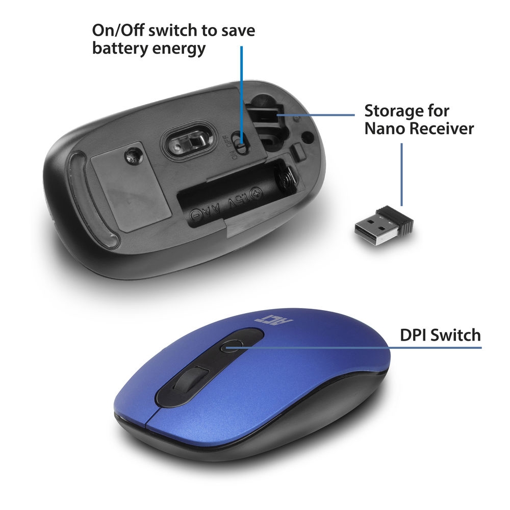 ACT Wireless Mouse 1200dpi