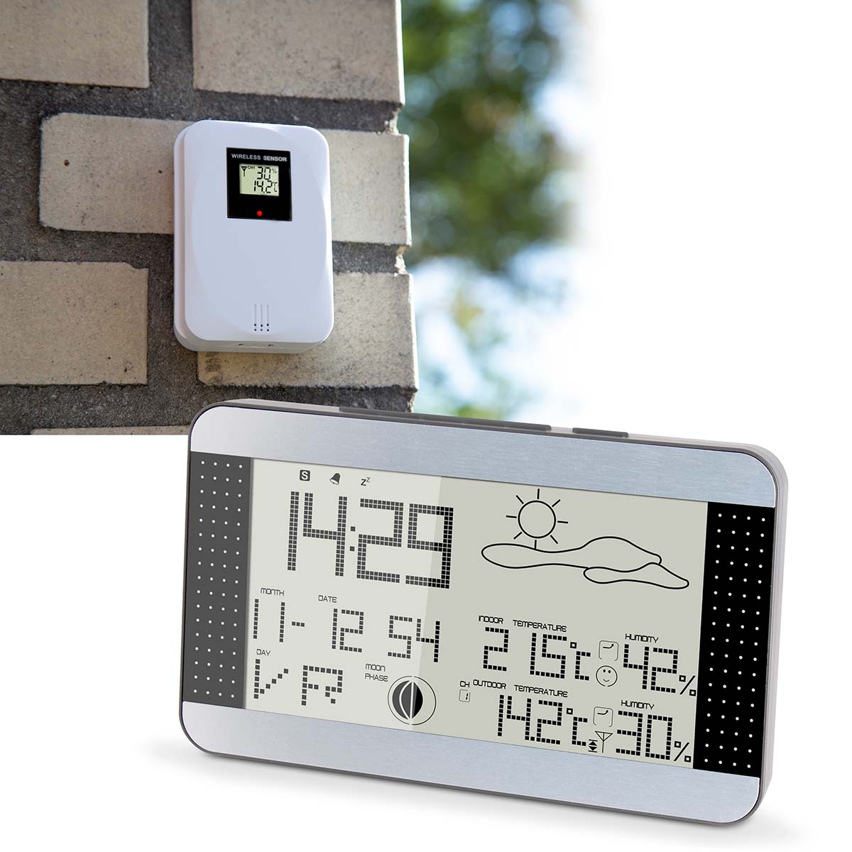 Alecto met draadloze sensor wit