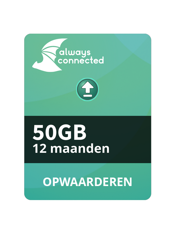 Buiten boot/caravan set 50GB 12 maanden