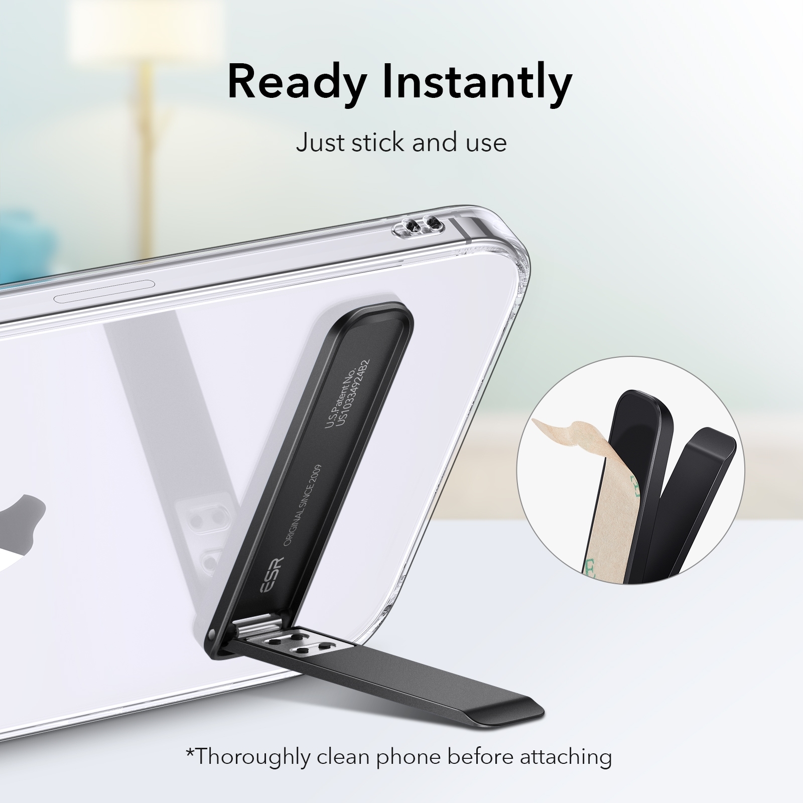 ESR Boost Phone Kickstand Black