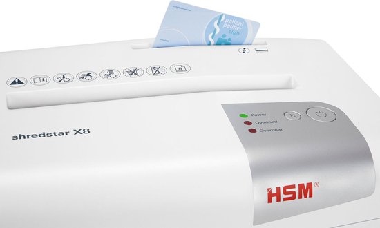 HSM Shredstar X8 Shredder White