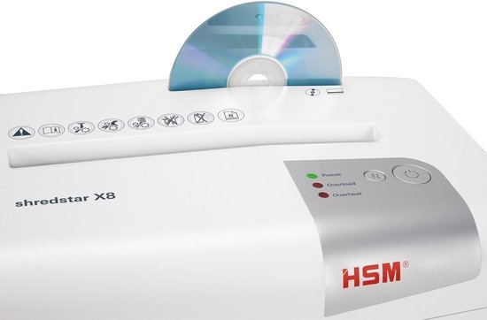 HSM Shredstar X8 Shredder White