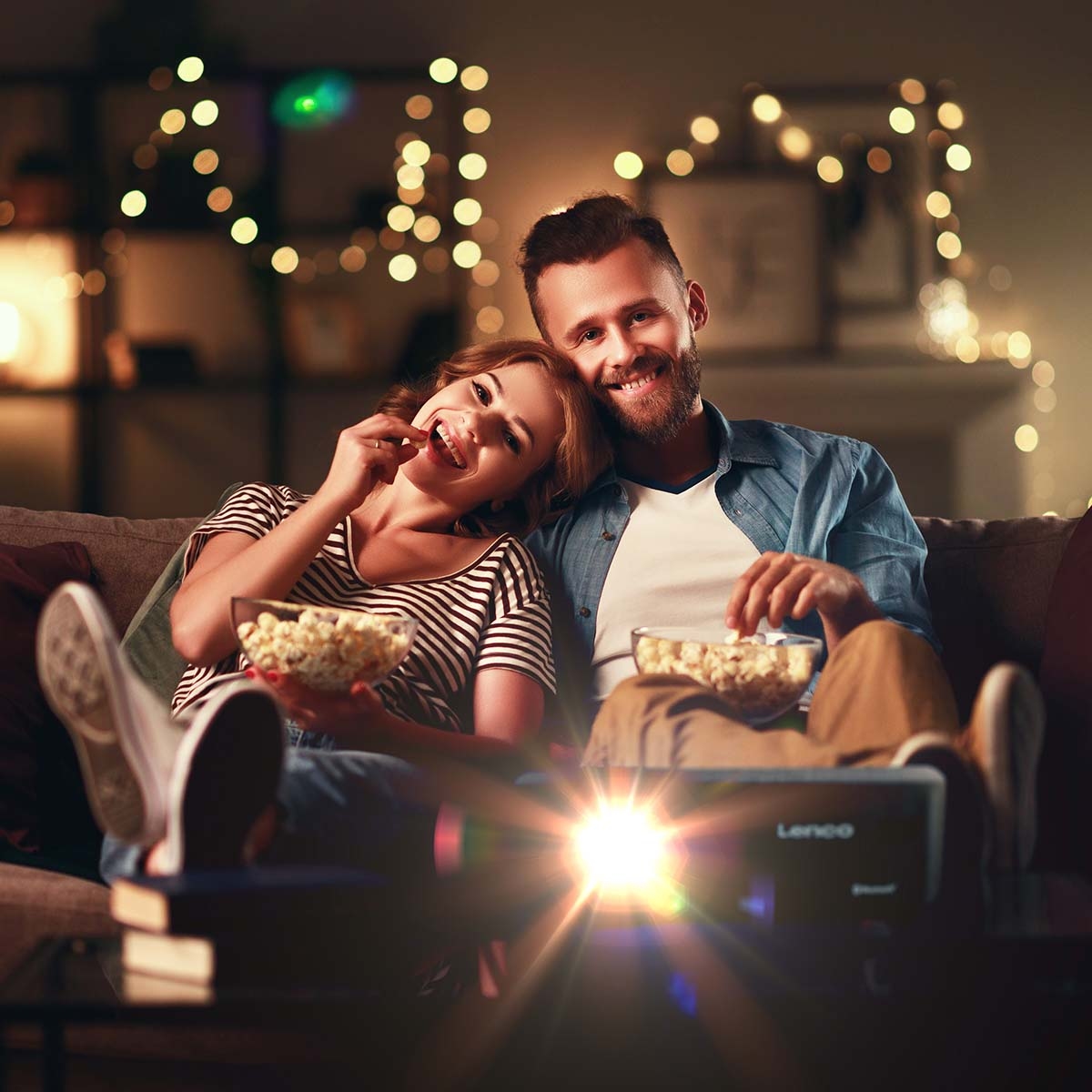 Lenco HD 720P LCD Projector met Bluetooth® Grijs