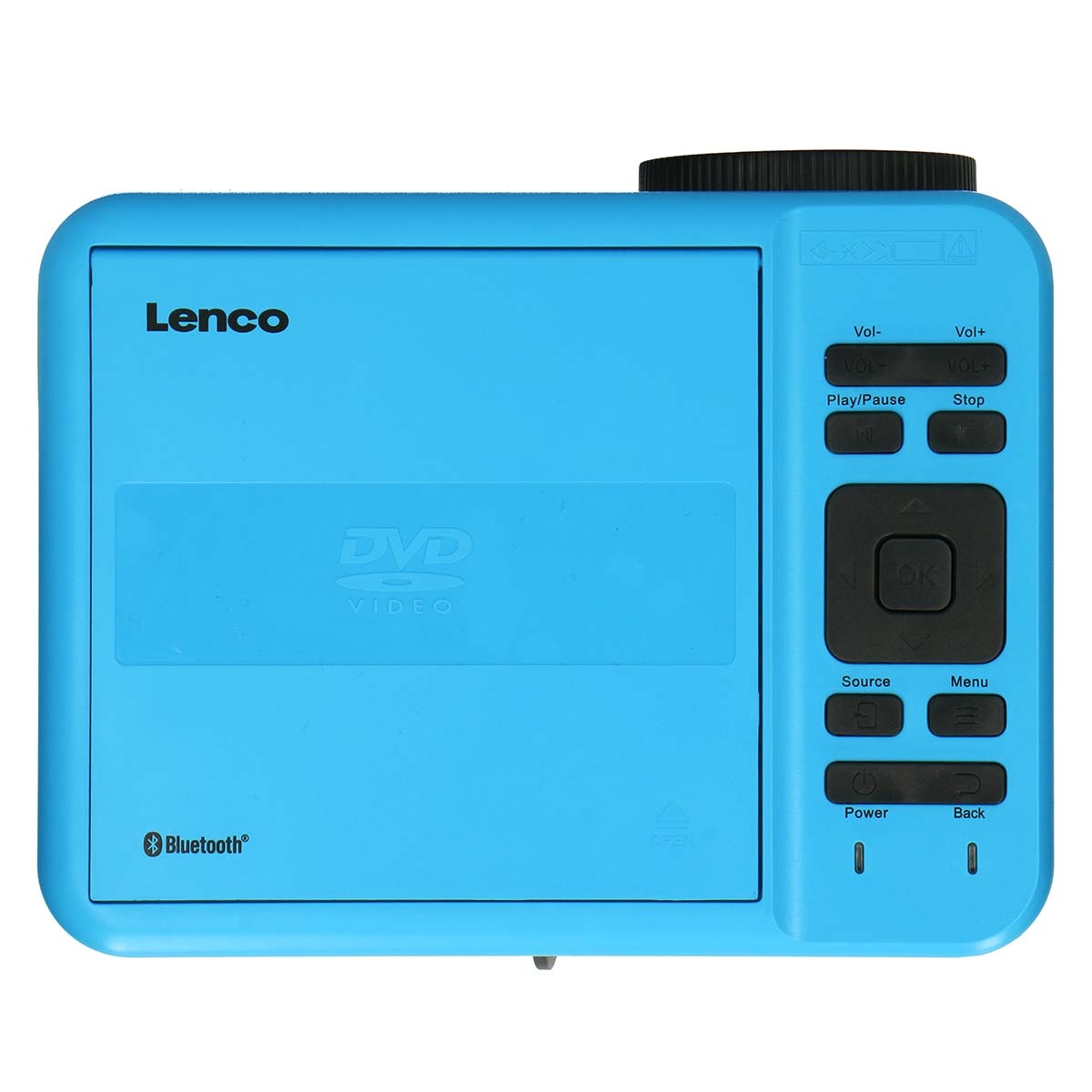 Lenco LCD Projector met DVD-speler en Bluetooth® Blue