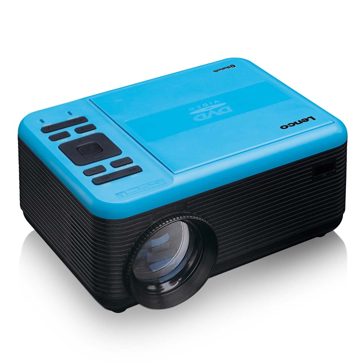 Lenco LCD Projector met DVD-speler en Bluetooth® Blue
