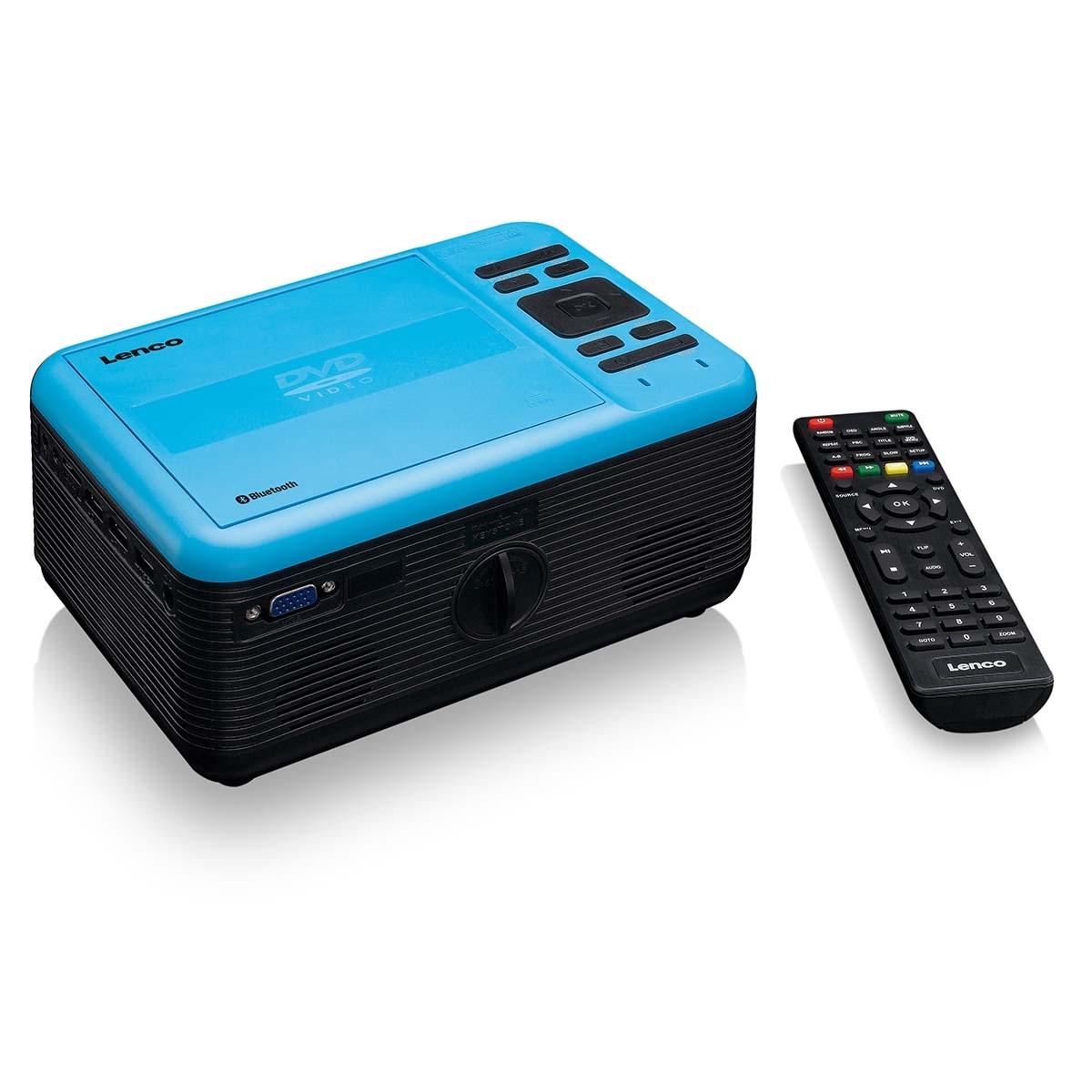 Lenco LCD Projector met DVD-speler en Bluetooth® Blue