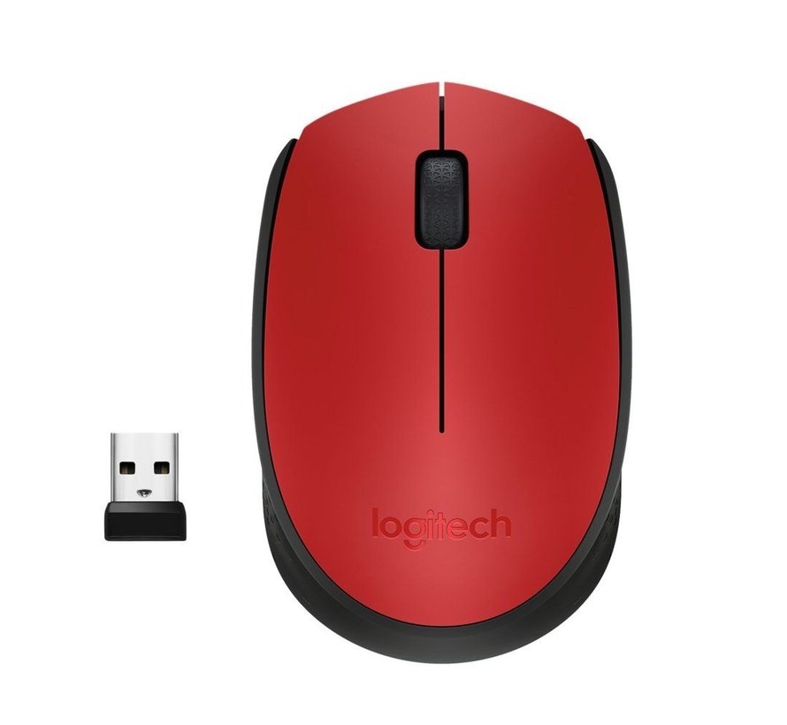 Logitech M171 Mouse Red Wireless