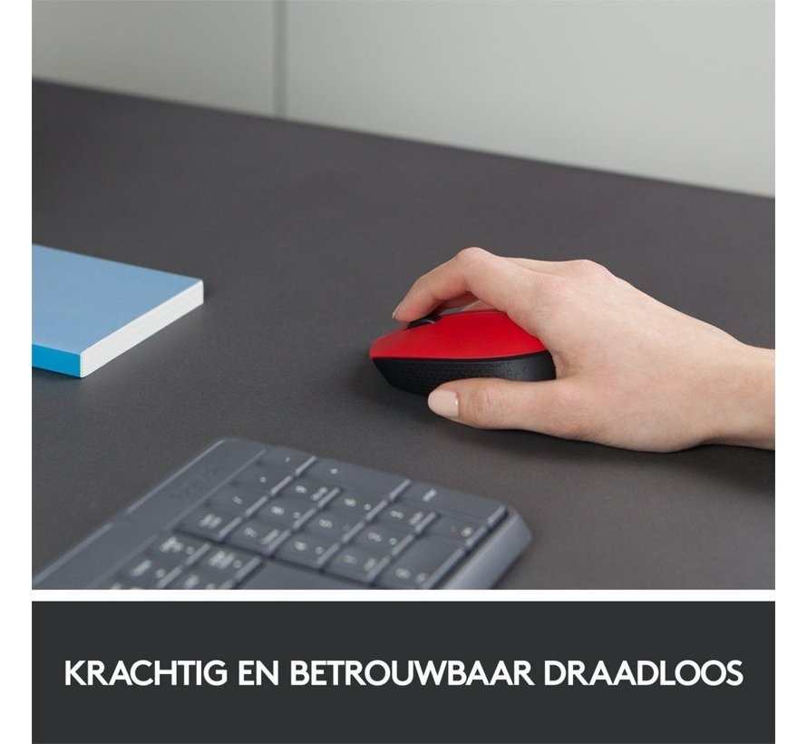 Logitech M171 Mouse Red Wireless