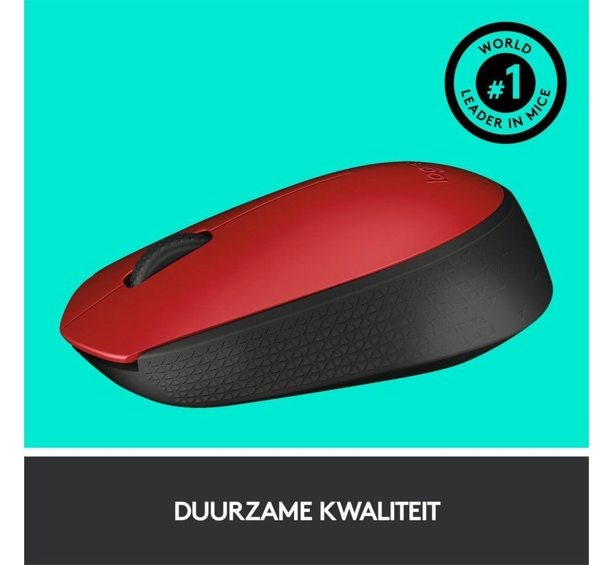 Logitech M171 Mouse Red Wireless