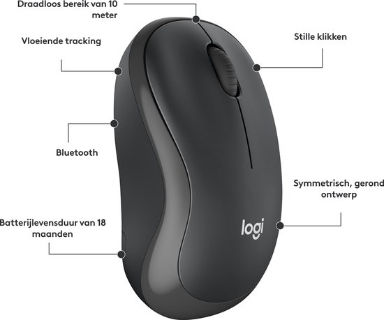 Logitech M220 Silent Grijs Bluetooth