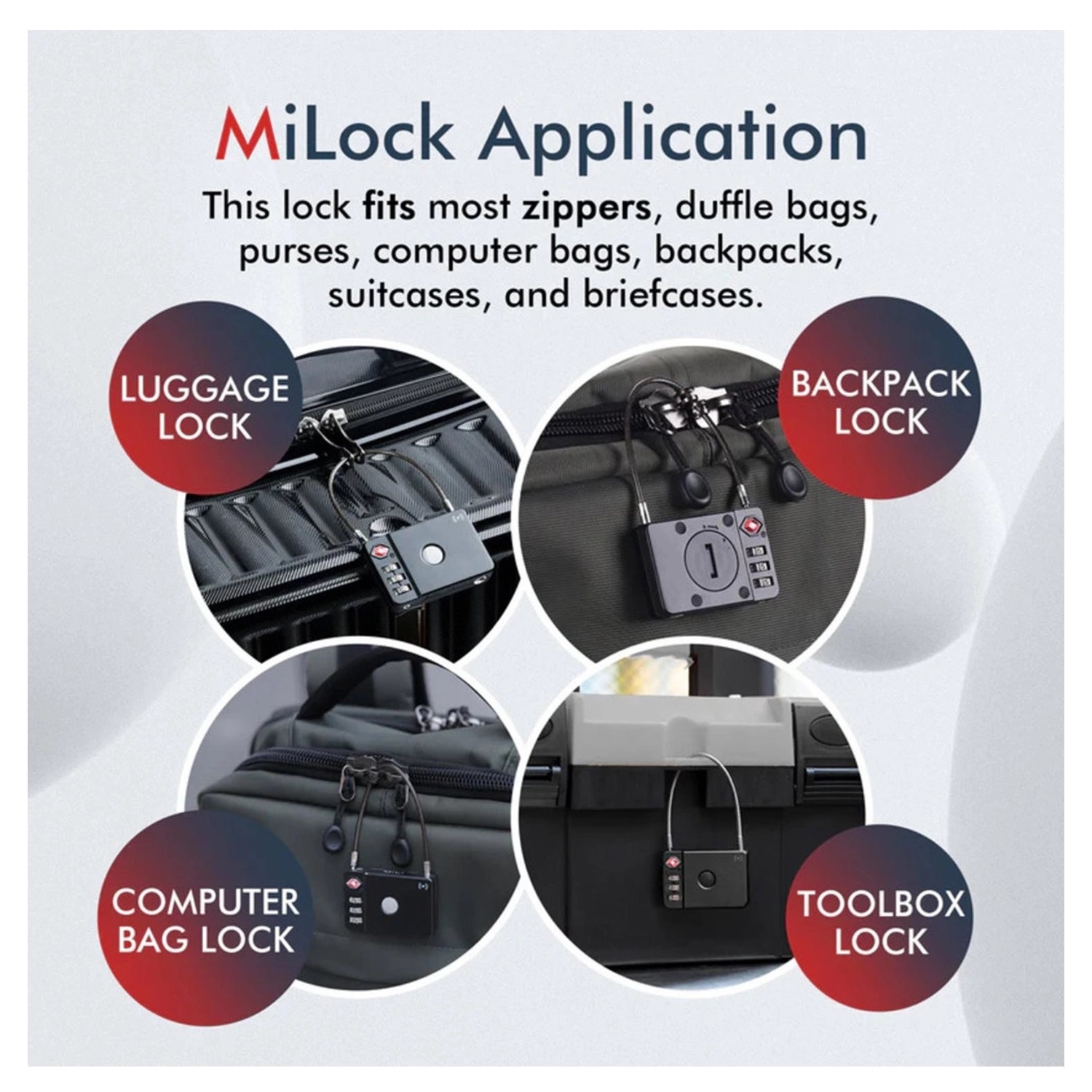 MiLi MiLock smart anti loss zwart