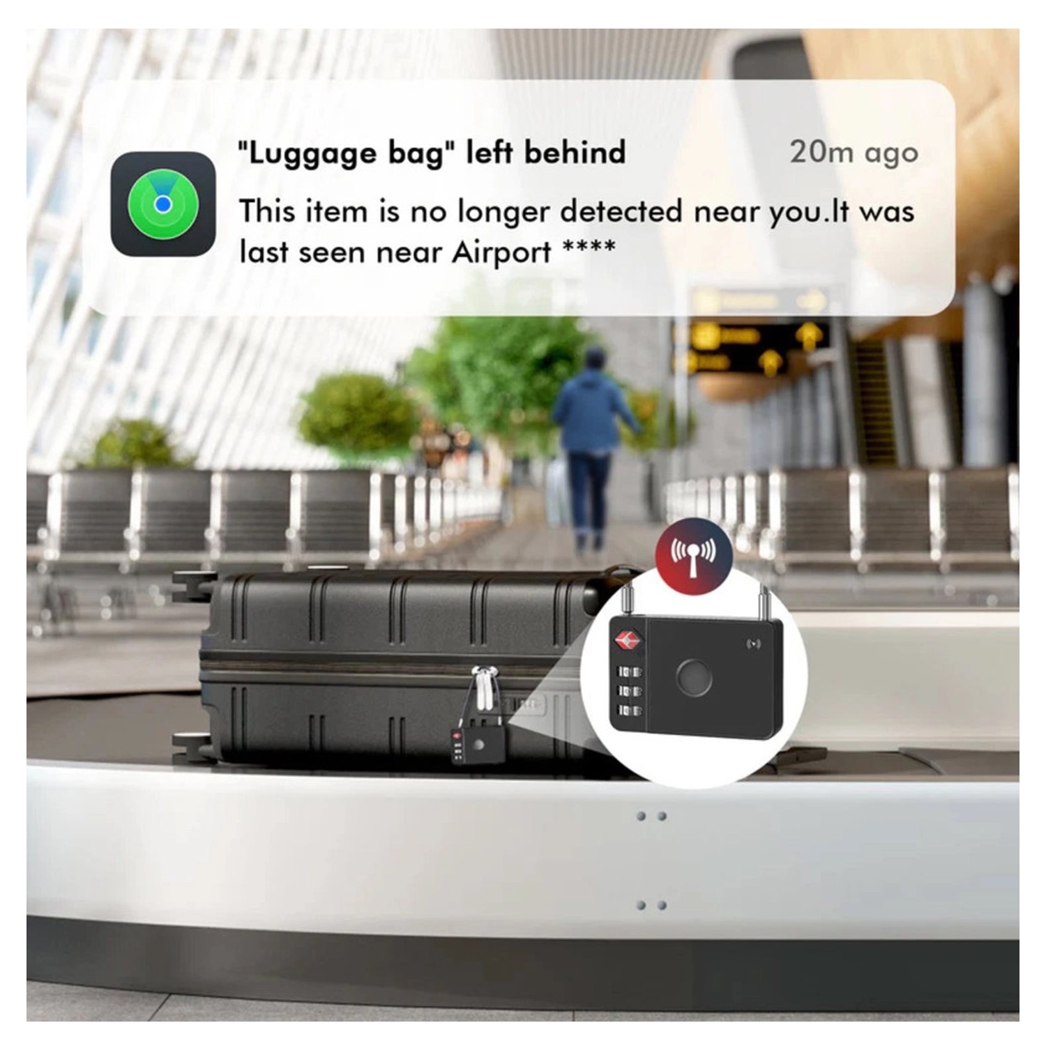 MiLi MiLock smart anti loss zwart