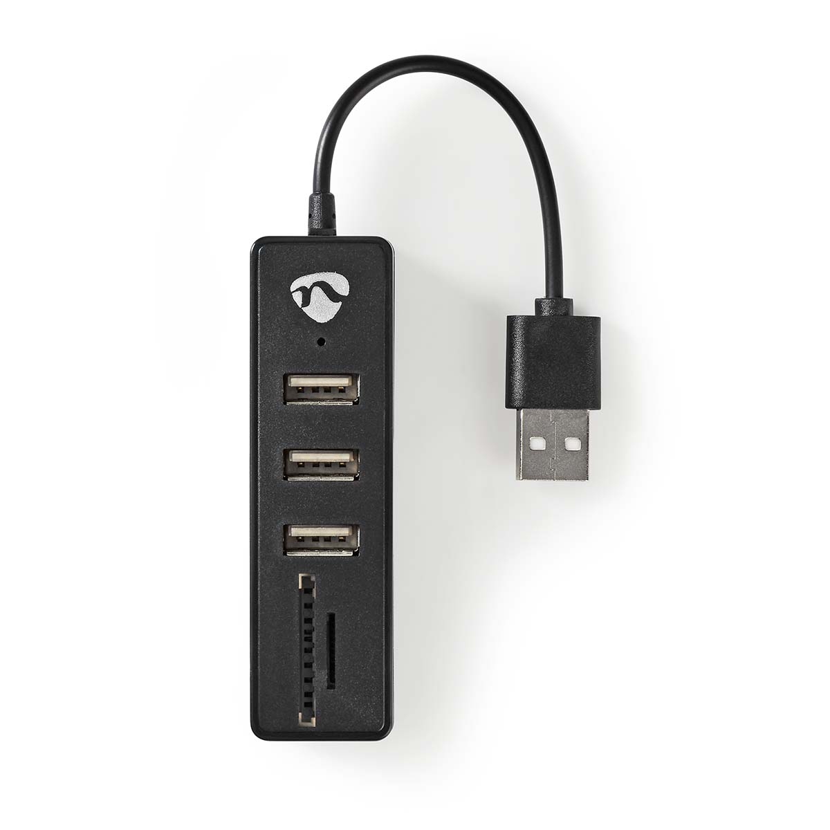 Nedis 3-Port USB 2.0 Hub met kaartlezer