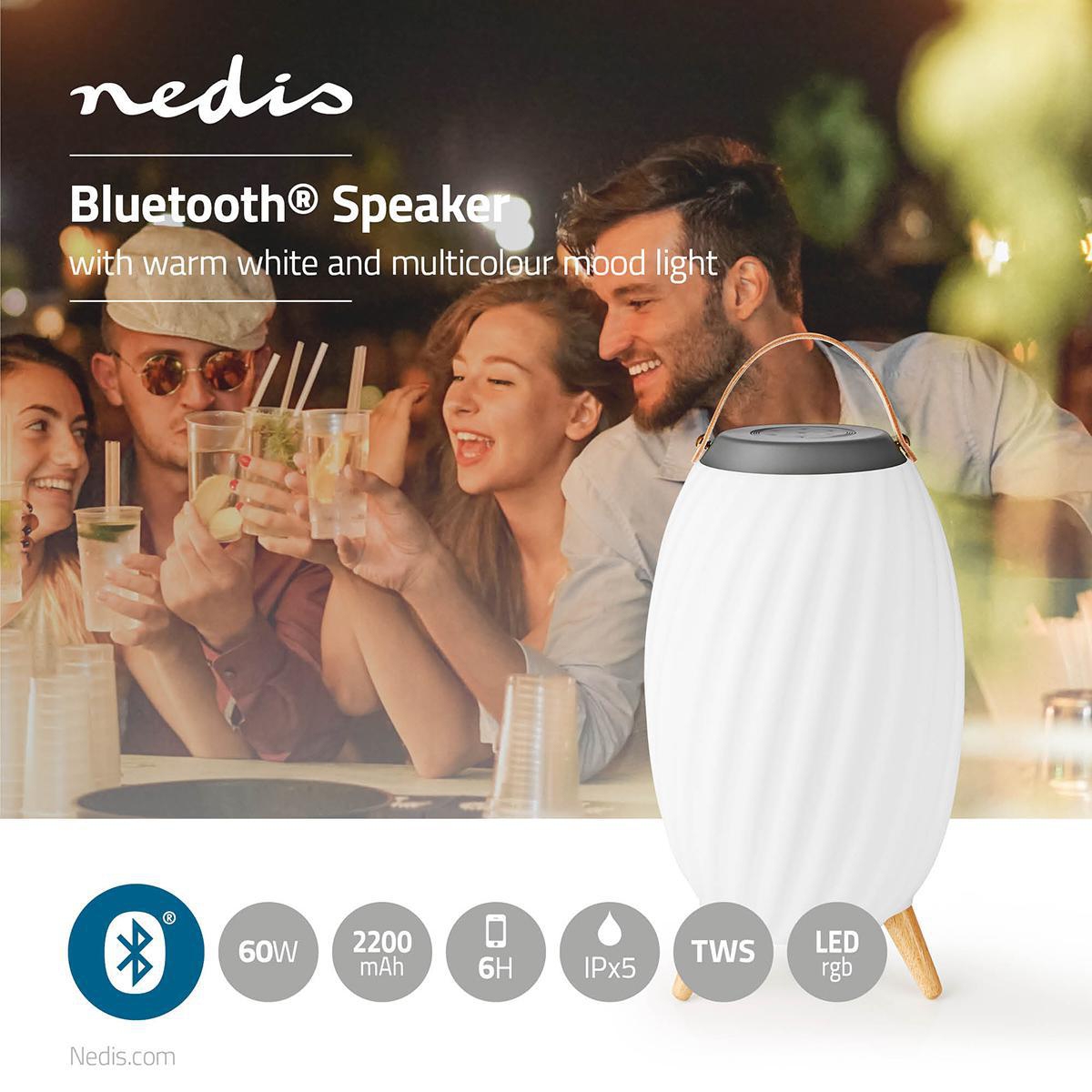 Nedis Bluetooth® Speaker met Sfeerverlichting
