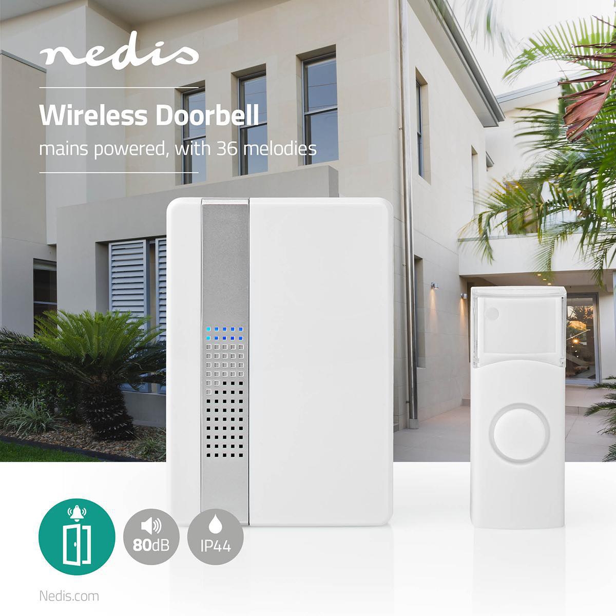 Nedis Draadloze Deurbelset