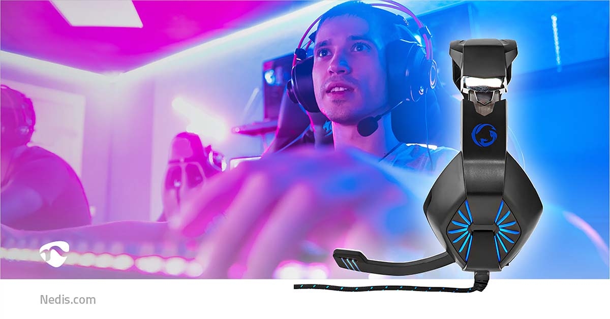 Nedis Gaming Headset met LED Licht effect