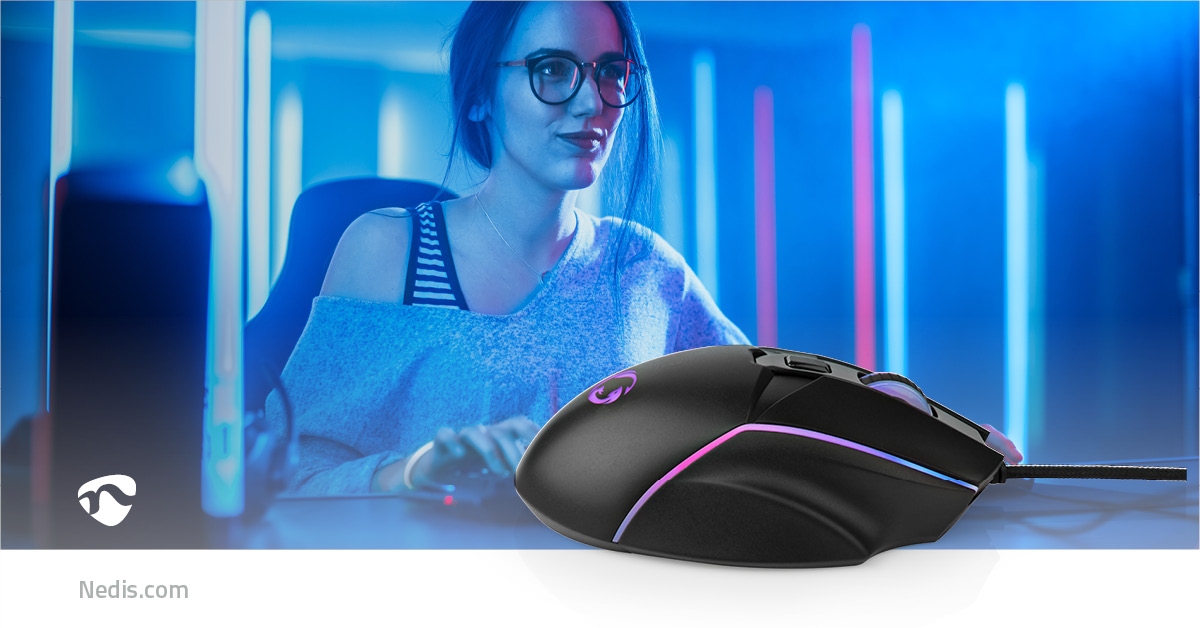 Nedis Gaming Mouse tot 7200dpi