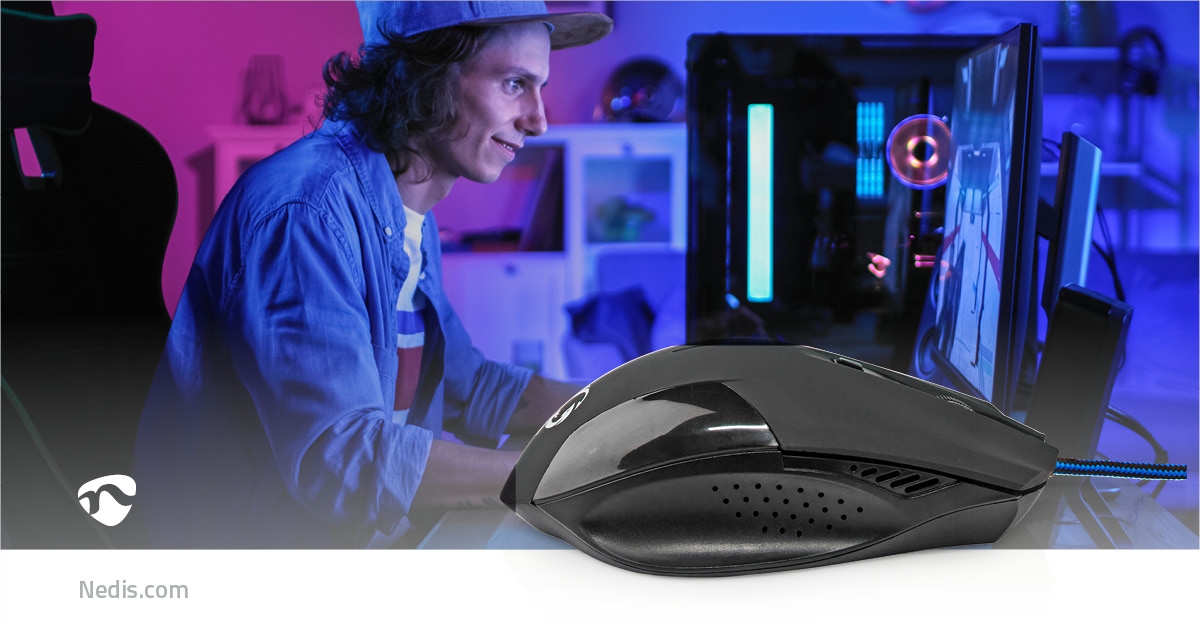 Nedis Gaming Mouse tot 7200dpi