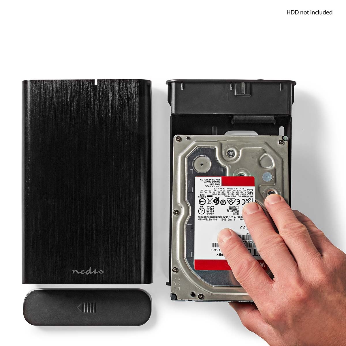 Nedis Hardeschijf Behuizing 3,5" SATA HDD/SSD